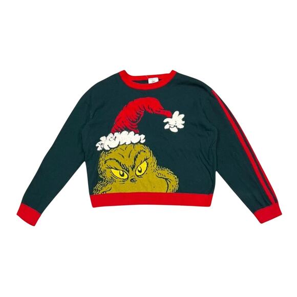★ The Grinch Wearing a Santa Hat Holiday Themed Christmas Sweater ★ - Picture 1 of 7